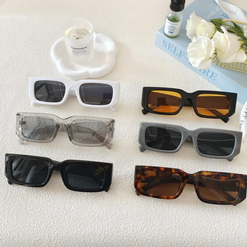 New cross-border small-frame square fashionable European and American sunglasses for women trendy model runway show foreign