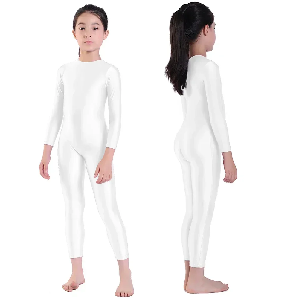 AOYLISEY أطفال الباليه سكيت الرقص Unitard الفتيات الجمباز كامل الجسم يوتار أسود طويل الأكمام ارتداءها الصبي بذلة ارتداء