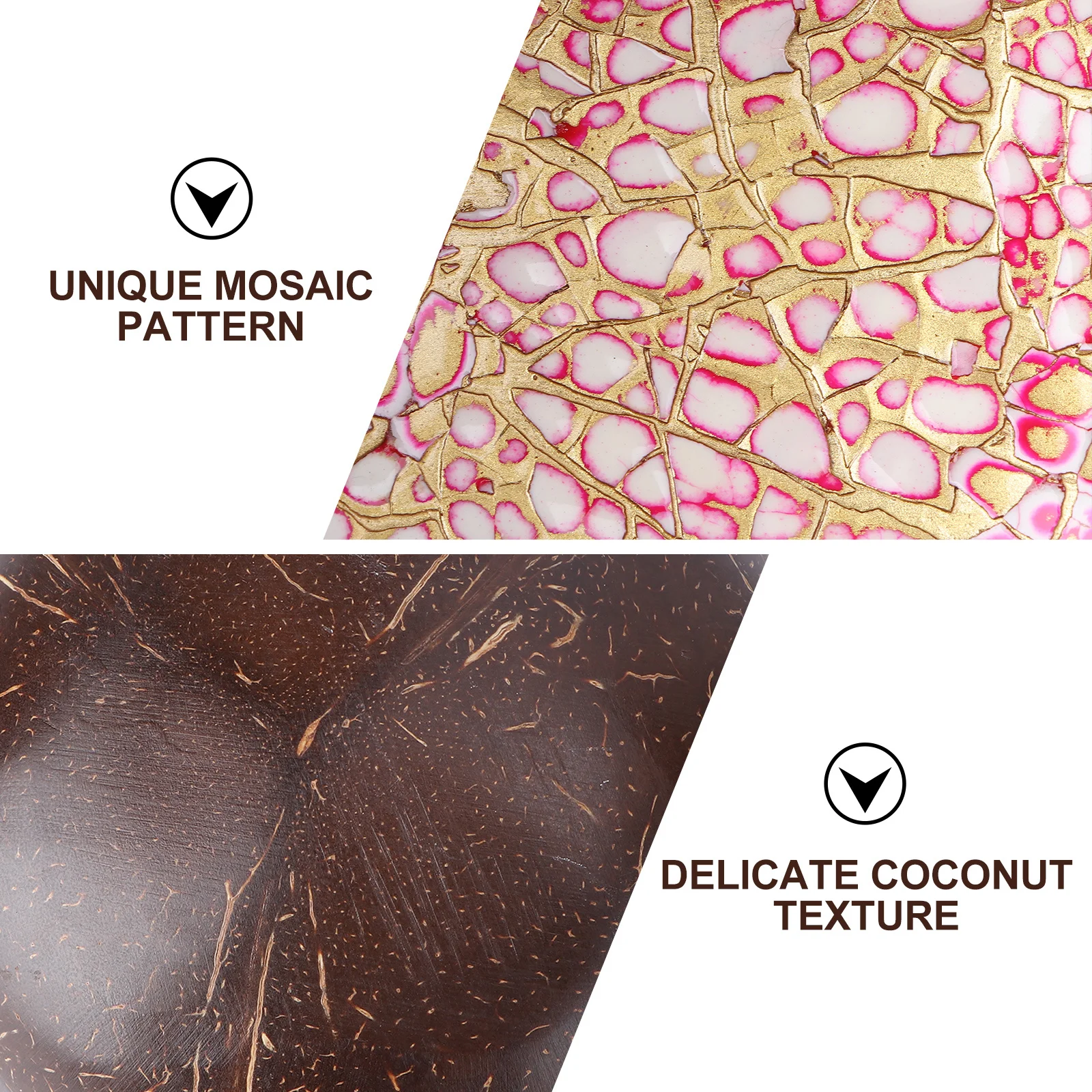 

1Pcs Coconut Shell Key Storage Bowl Decorative Home Storage Plate Lightweight Portable Candy Nut Holder Desktop Ornament