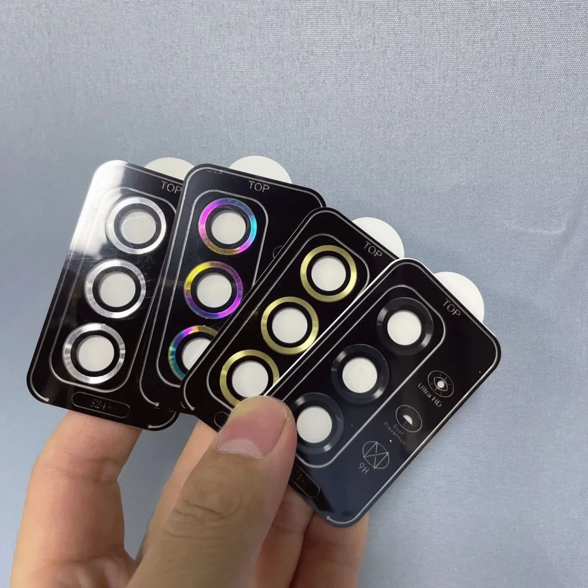 HD حلقة معدنية الزجاج المقسى عدسة الكاميرا فيلم لسامسونج S25 الترا زائد المضادة للخدش حماية الكاميرا الغطاء الخلفي وعرة