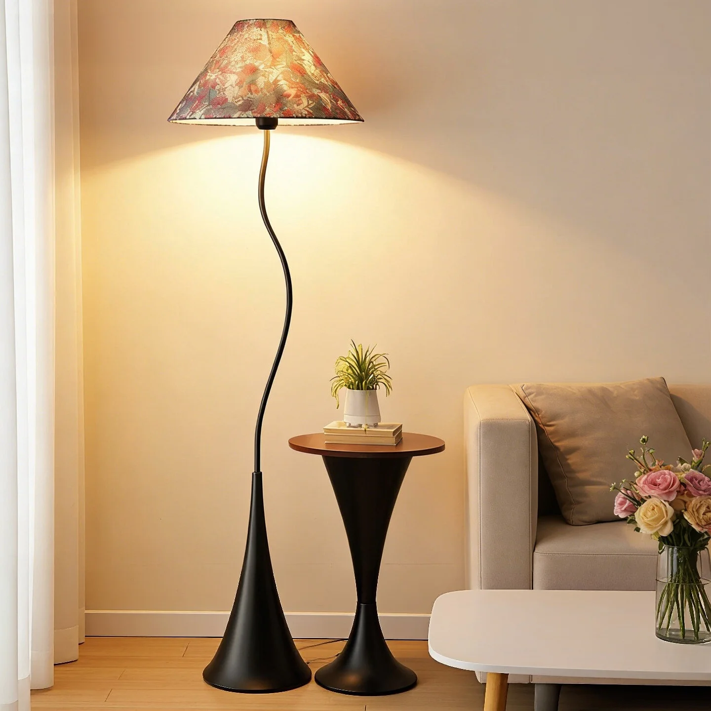 Middle Ancient Style Led Floor Lamp Living Room Sofa French Retro Bedroom Bedside Lamp High-End Vertical Desk Lamp Home Decor
