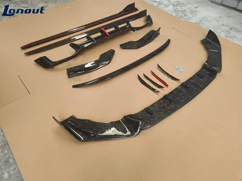 Used for X4 X4M 2021 Modified AE Style Forged Carbon Fiber Full Set Small Surround Body Kit