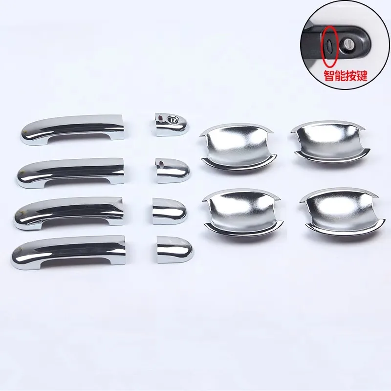 For Nissan Note E11 2005-2012 Nissan March / Micra K12 2003-2010 Chrome Car Door Handle Covers Accessories Trim Car Styling
