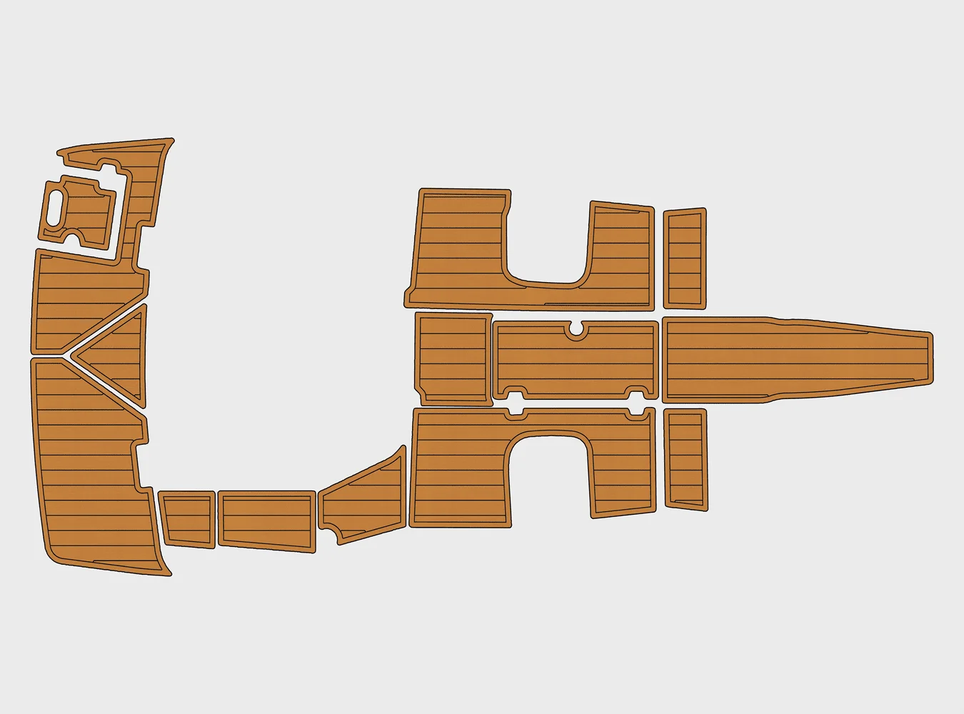 

2011-2014 Regal 1900 LE 1/4 дюйма, 6 мм, пена EVA, нескользящий морской коврик из тикового дерева, настил из ПВХ, морской ковер Yoga, морской пол