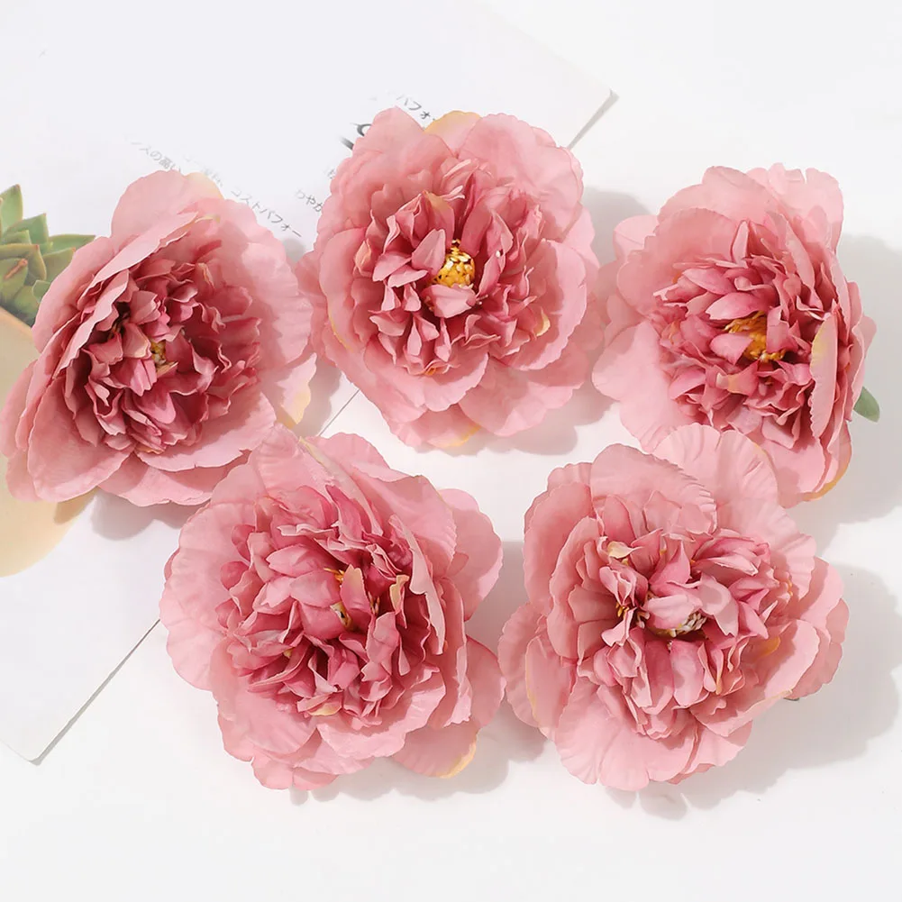 Crafting Needs Artificial Flower Heads Fresh-looking Long-lasting Multi-functional Romantic Vibrant Colors Crafting