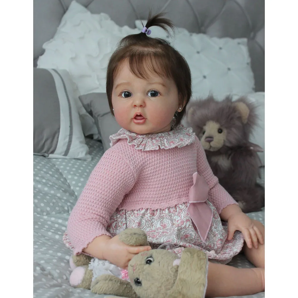 Reborn Baby Doll 55cm Realistic Full Body Silicone Reborn Doll Newborn Baby Girl  Doll Gifts for Children