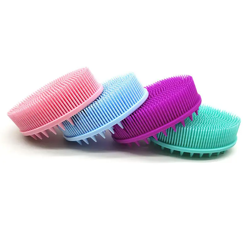 

Silicone Bath Brush Cleansing Massage Full Body Scrub Bath Brush Baby Silicone Shampoo Bath