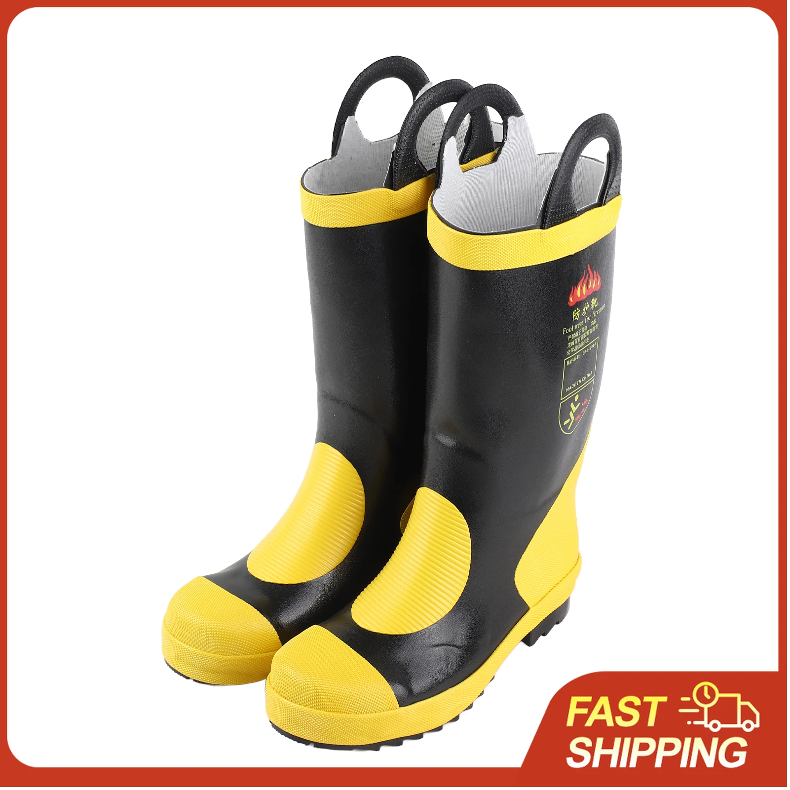 Emergency  High Boots Heat Proof Insulation Non Slip Rubber  Protective Boots Rubber Protective Boots
