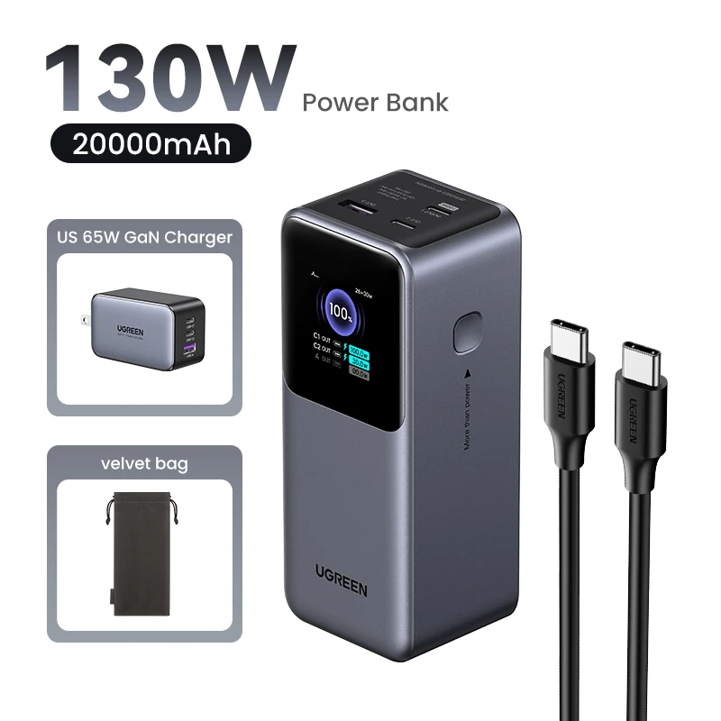 UGREEN Nexode 200W 25000mAh Power Bank Portable PD External