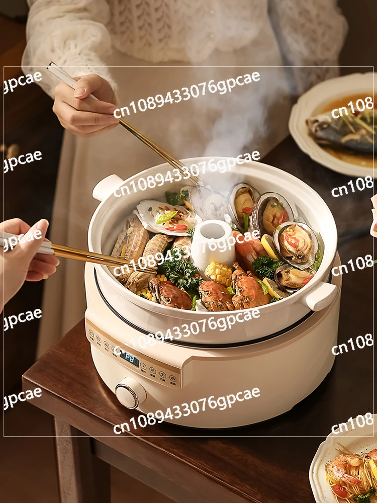 

Household Multi-functional Steaming and Stewing Integrated Pot, Appointment Timing, Electric Steamer, Electric Pot, Multi-layer