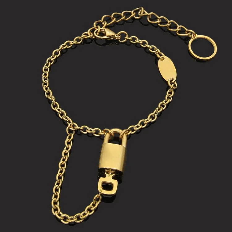 

Fashion boutique new lock key lock chain bracelet