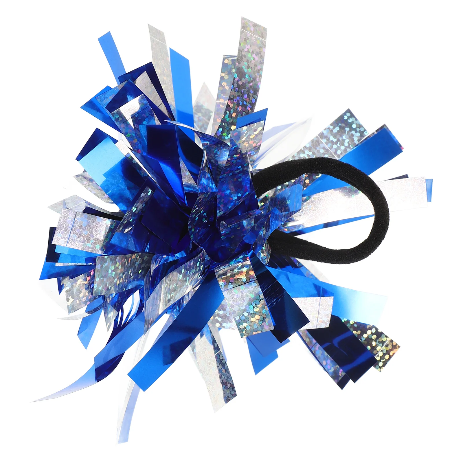 

Hair Ring Wrist Flower Blue Silver Pom Poms Cheerleading Wristband Child Adults Multi Decoration Stylish Comfortable Material