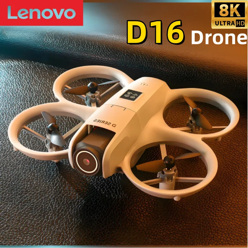 Lenovo D16 Mini Drone With 180° Electric Adjustable 8k Hd Camera Wifi Light Flow Drone Pocket Obstacle Avoidance Rc Quadcopter