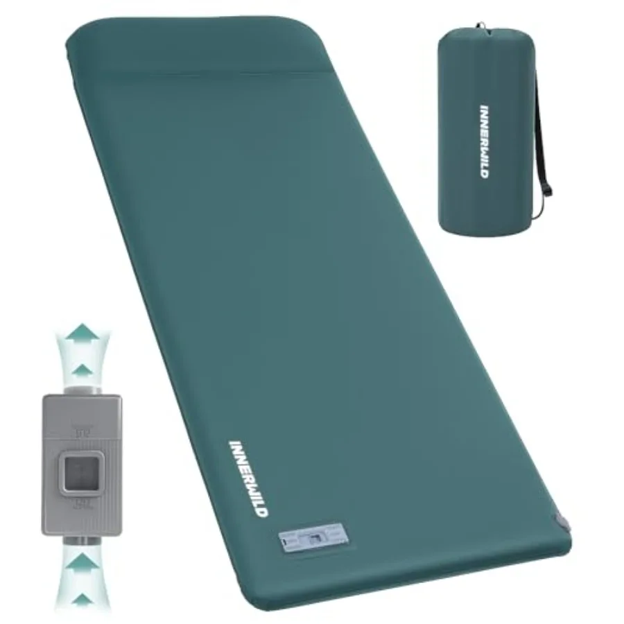 

Sleeping Pad for Camping 3.15" Thick Self Inflating Sleeping Camping Pad with PillowandElectric Pump Memory Foam Camping Mattre