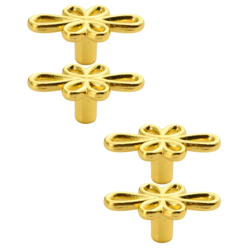 Antique Bronze Hardware Strong Metal Mixture Knob Unique Blossomy Drop Separately Packaged Drawer Handle For Home Use