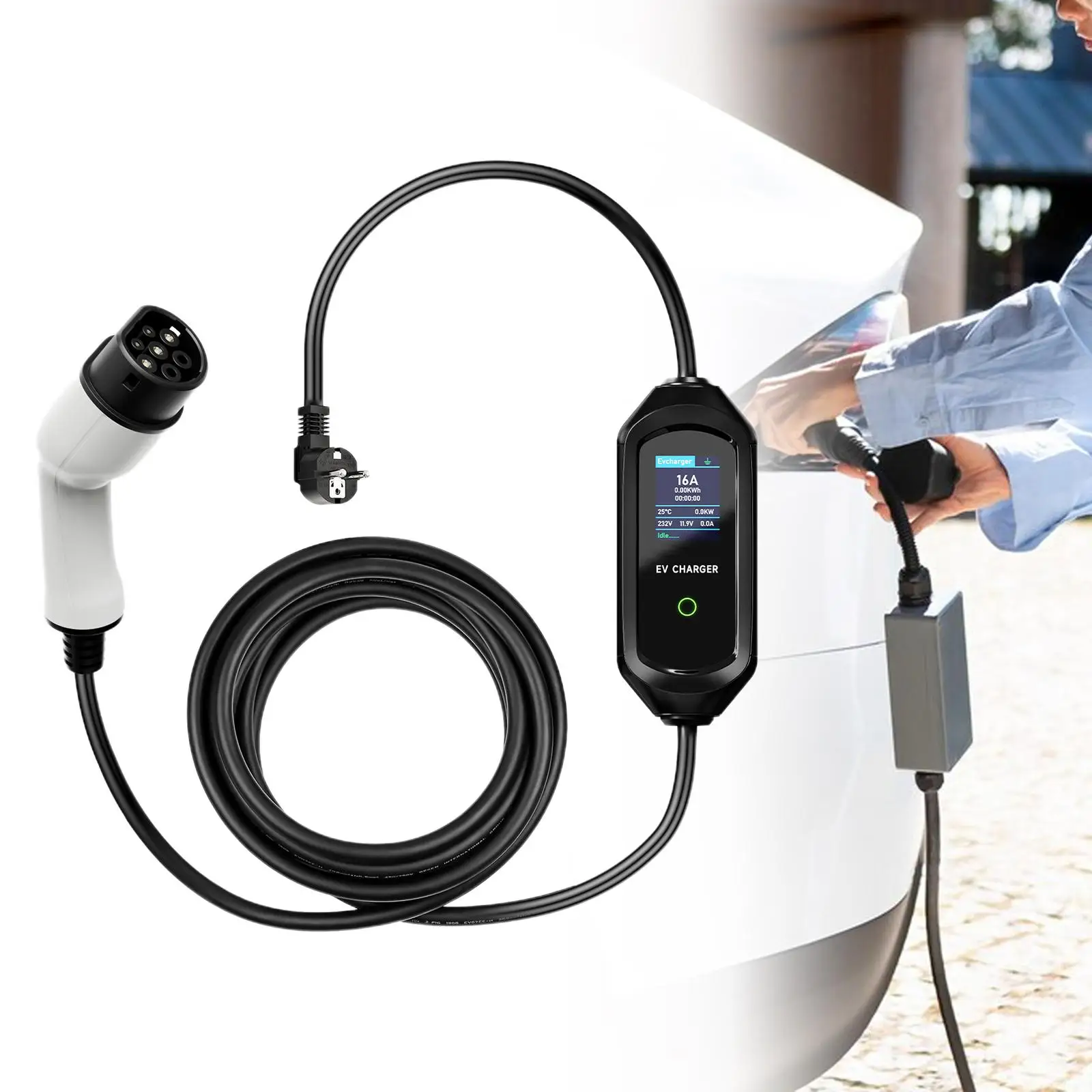 

Portable EV Charger Overvoltage Protection Electric Vehicle Charging Station