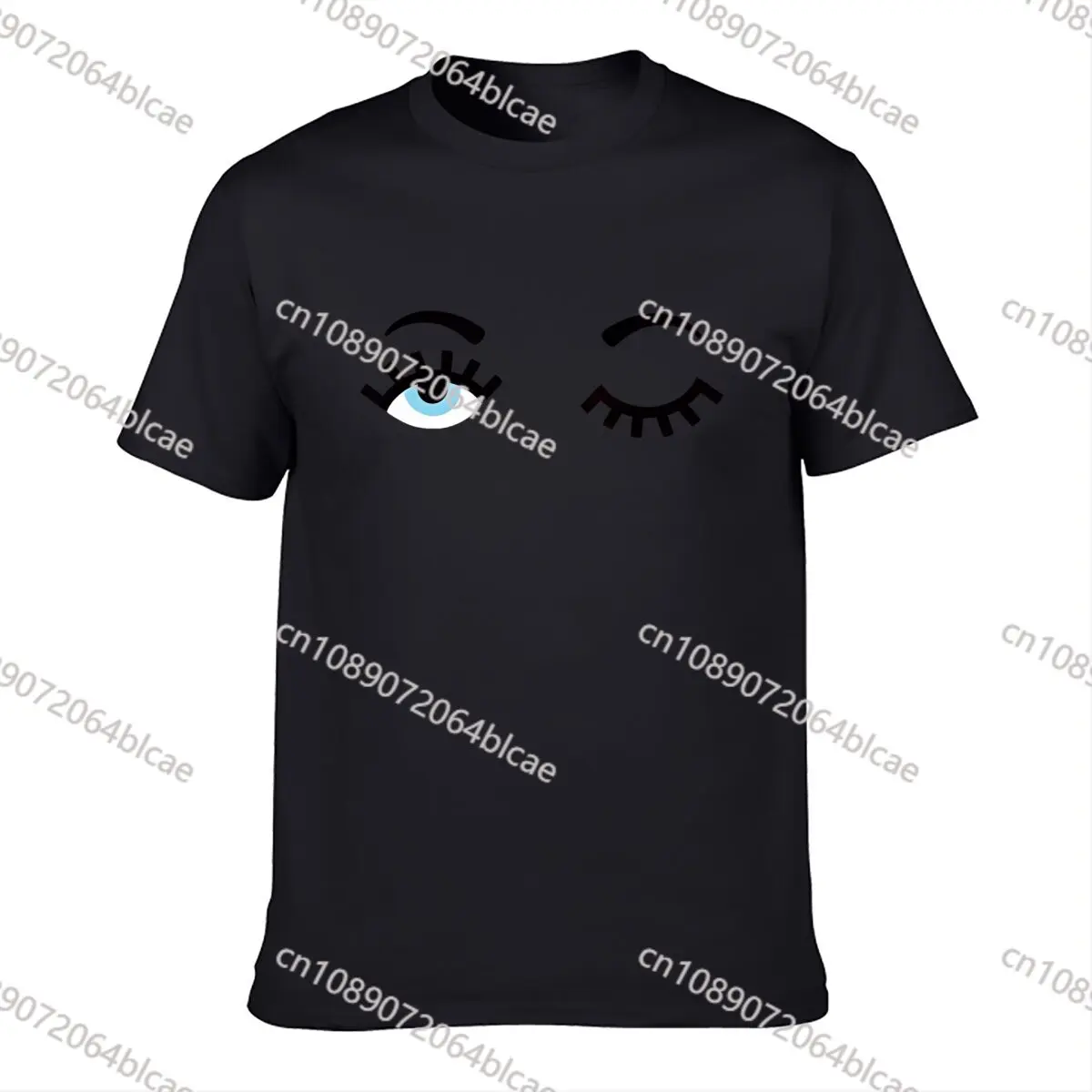 Camiseta de algodón con estampado de Ojos de ferragies para hombre y mujer, camisa informal de manga corta