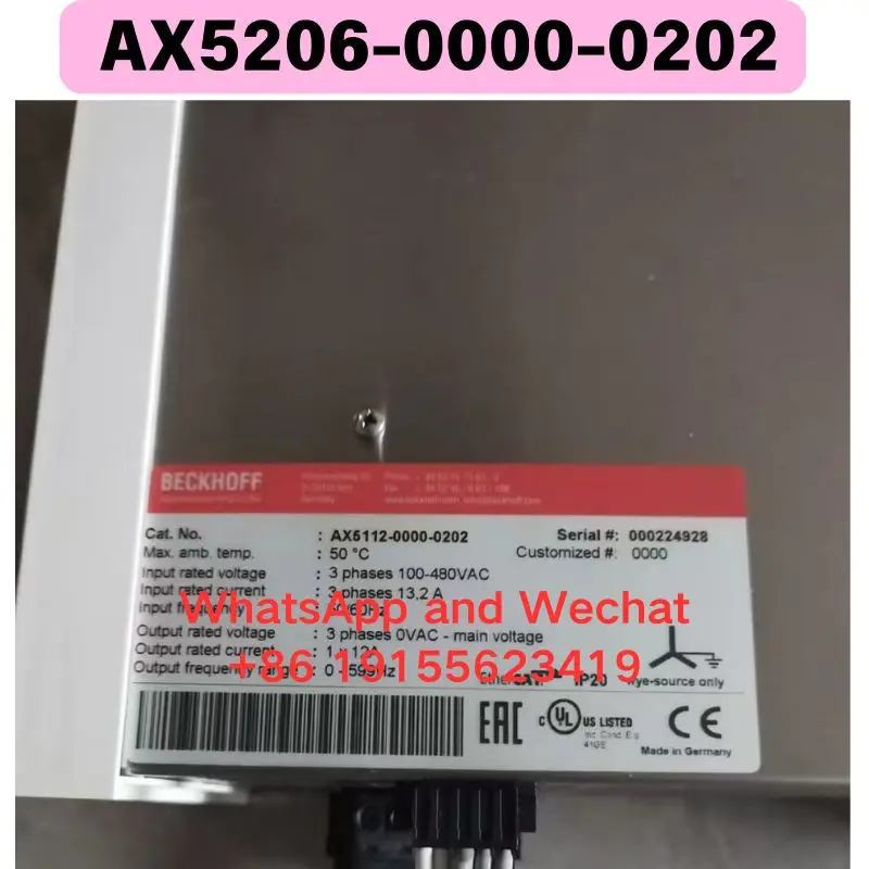 Brand new original Used  AX5206-0000-0202 Driver Functional test OK Fast delivery Original imported