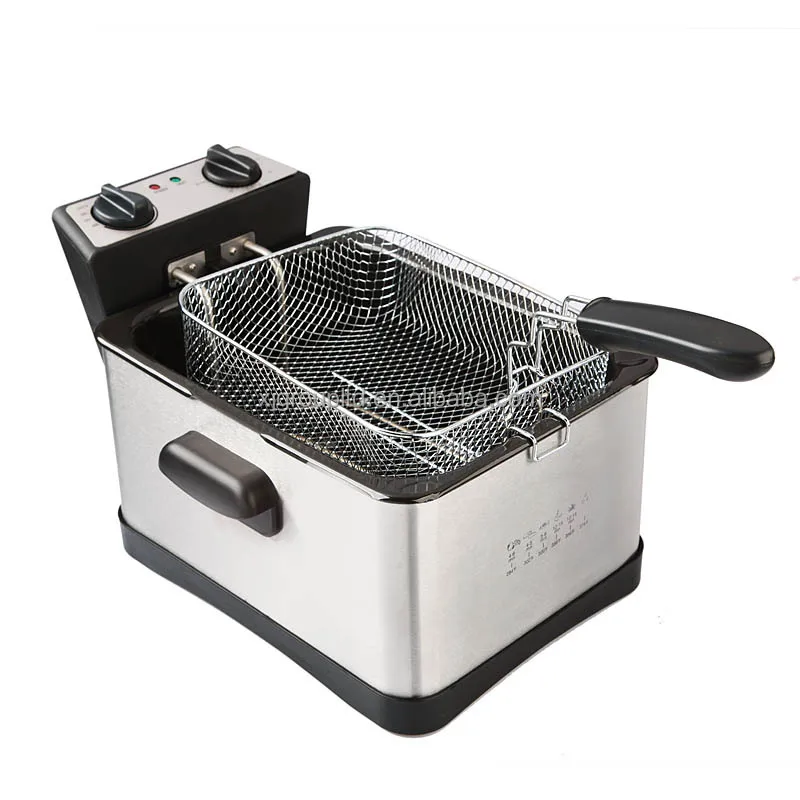 2022 Hot Selling High, Quality 4.5L Oil Capacity Stainless Steel Electric Deep Fryer With 30 Minutes Timer/