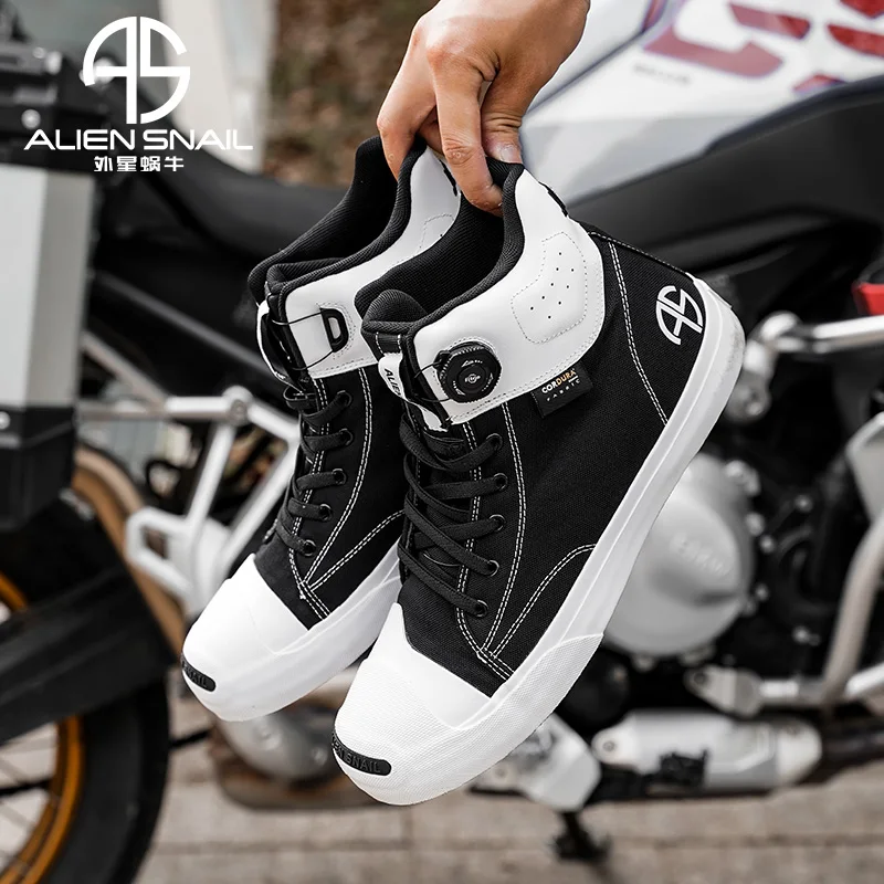 

Motorcycle Boots Men Retro Motorcycle Riding Shoes Non-slip Moto Shoes Casual Moto Boots Men Wearable Off-road Motocross Boots