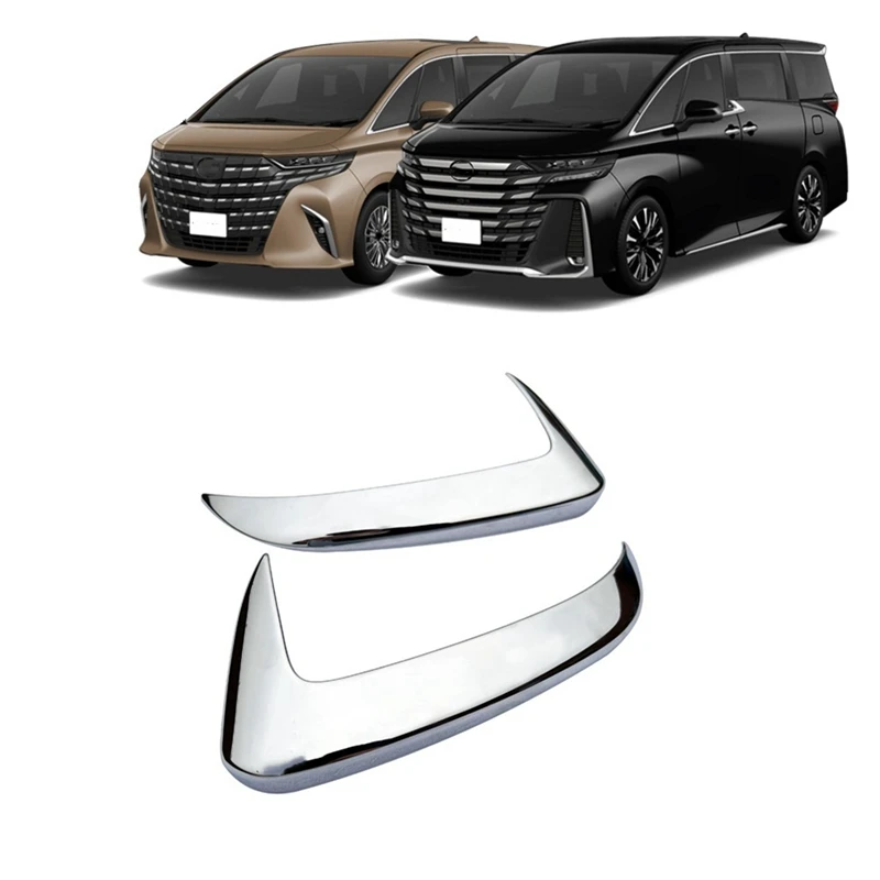 For Toyota Alphard Vellfire 40 Series 2023 Rearview Side Mirror Cover Cap Trim Decorative Replacement Parts Accessories Silver