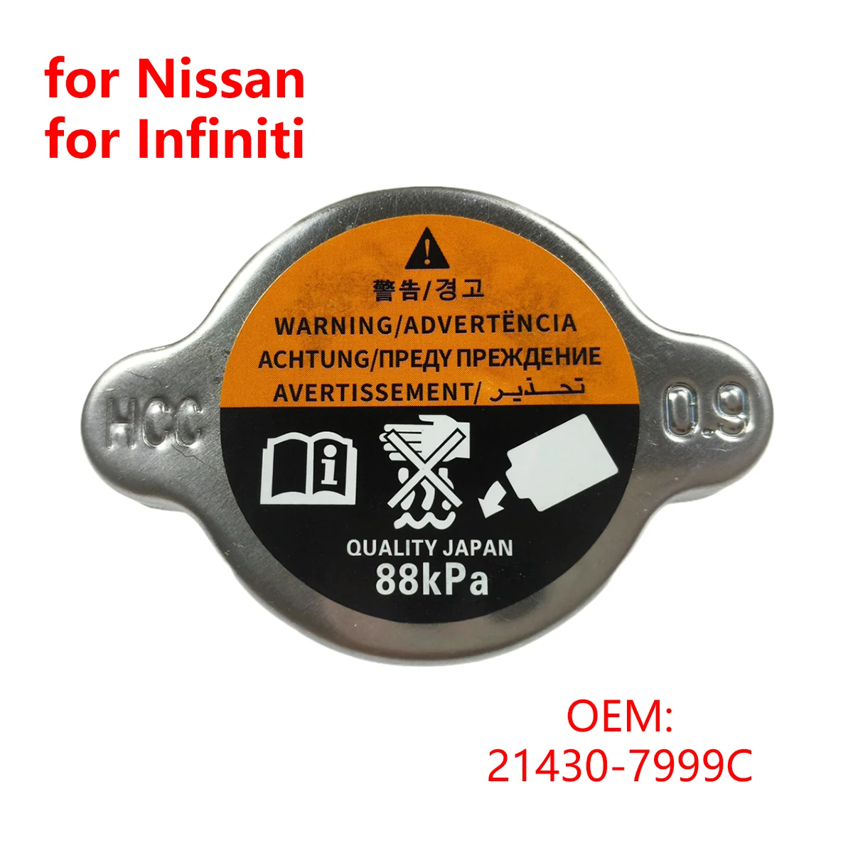 214307999C 88kpa for Nissan Livina Slyphy X-Trail Almera for Infiniti Car Radiator Coolant Overflow Reservoir Tank Cap