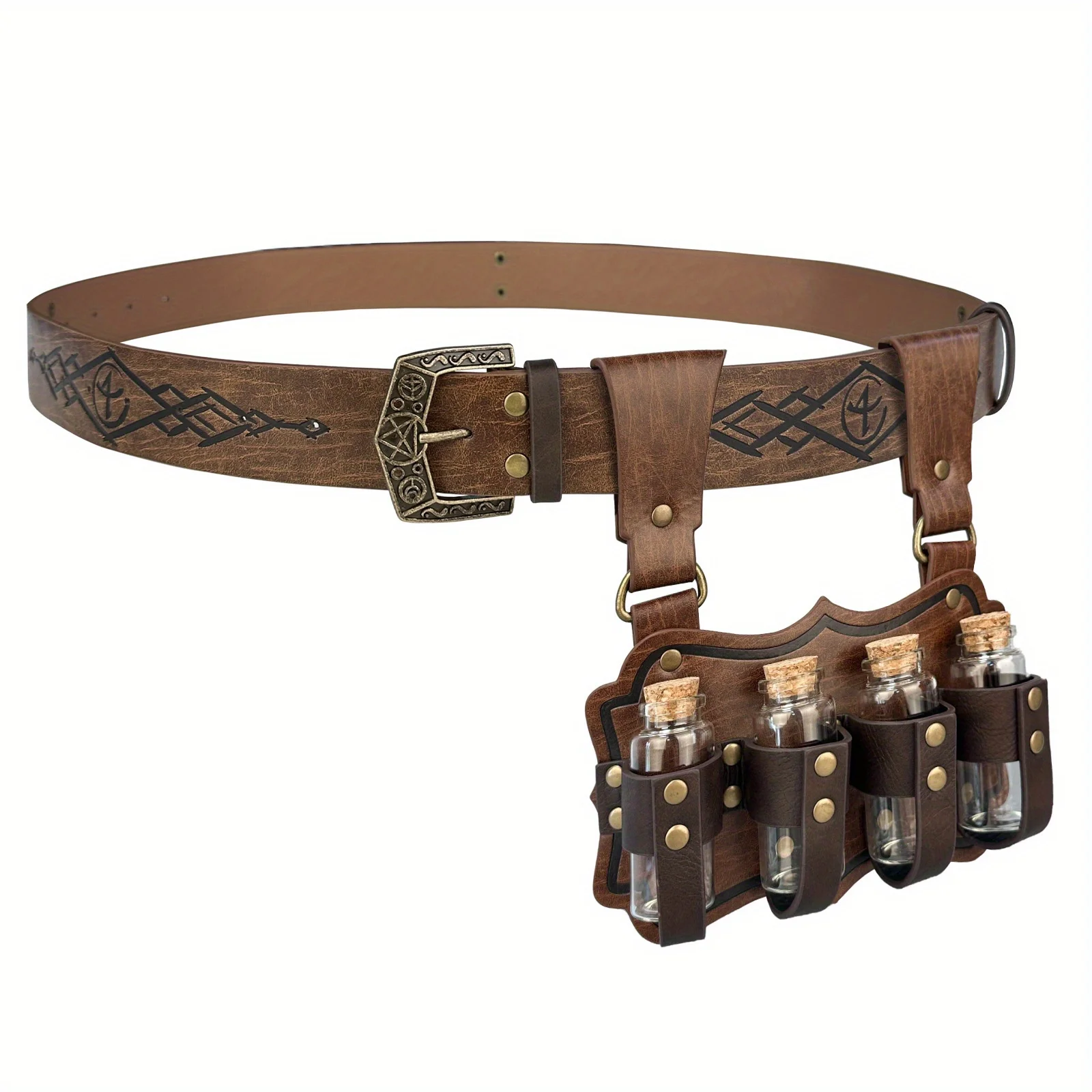 

Medieval Alchemist Belt Style B is Here! Nordic Viking Retro Style, Cosplay Props Restoring Hardcore Texture