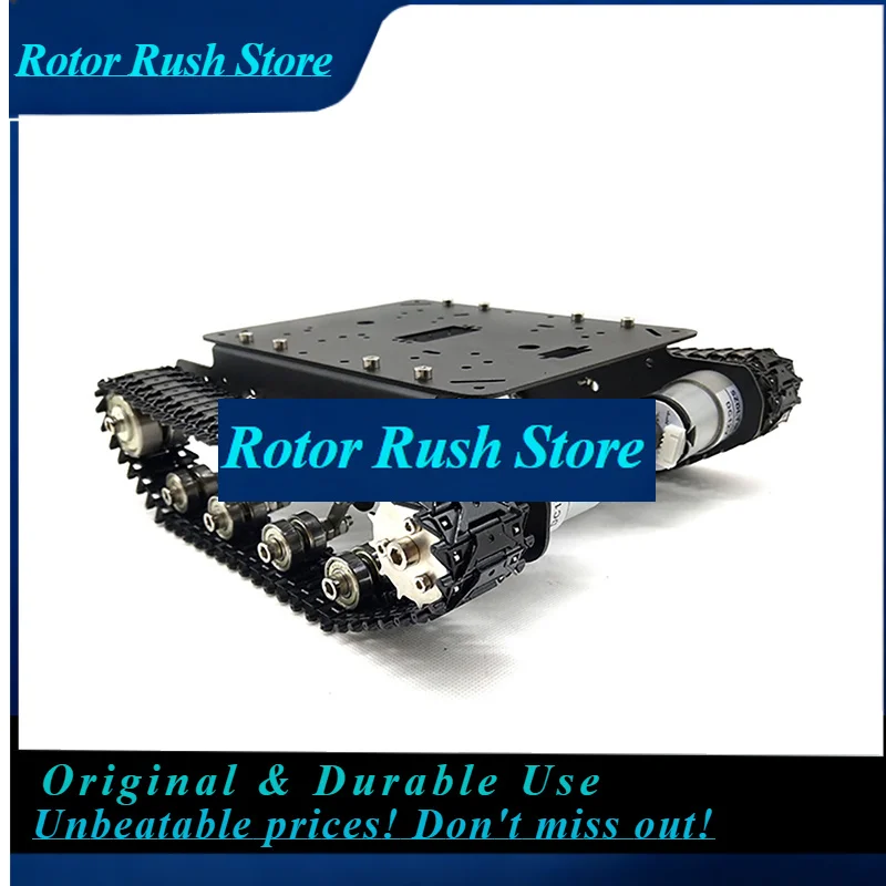 RoRuSTracked Metal Shock-absorbing Tank Vehicle, Large Load Carrying Robot Intelligent Small Vehicle Model