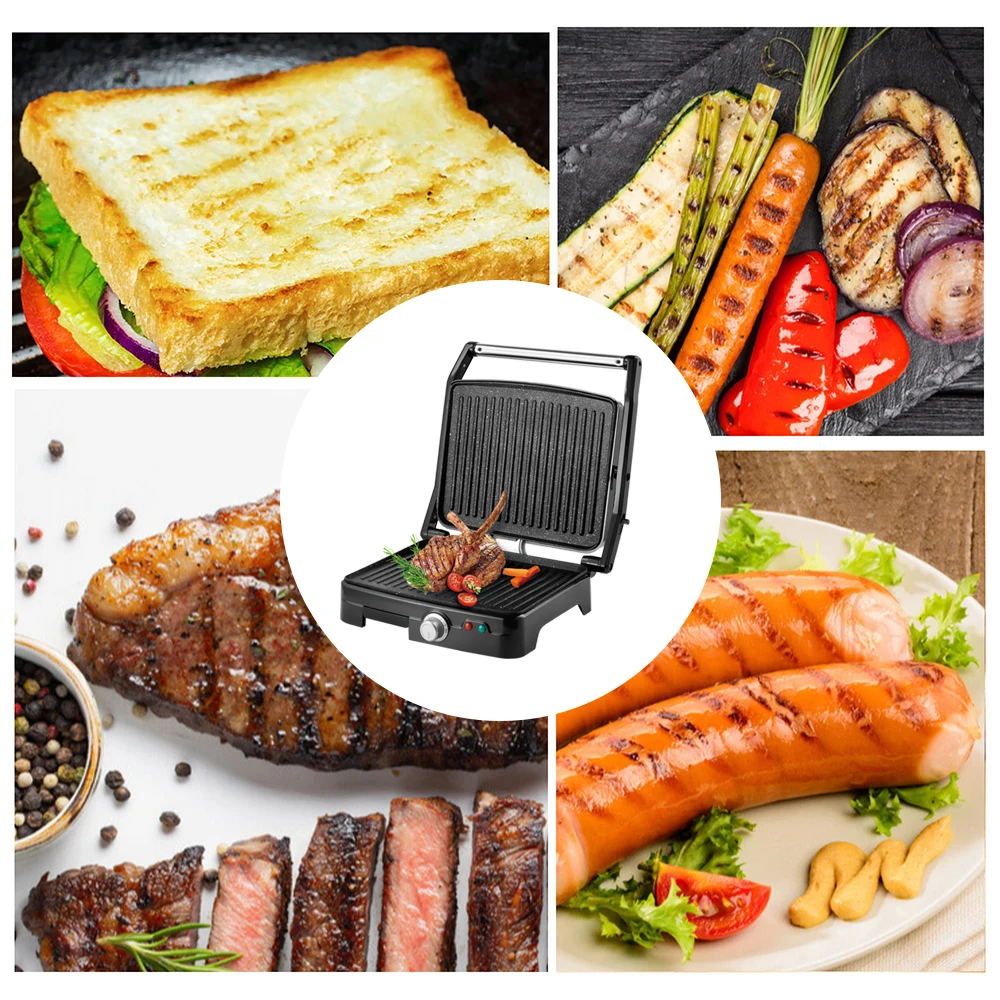 Electric Grill Sonifer SF-6058 1800W Contact Grill Non Stick Sandwich Maker Floating Hinge BBQ Press for Home Kitchen
