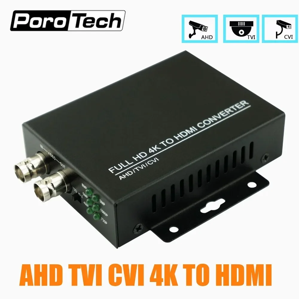 

HDC-ADH tvi hdmi-конвертер 4K HD-конвертер, выход CVI4.0/TVI4.0/AHD/CVBS в HDMI 1080P, поддержка теста AHD/TVI/CVI 8MP