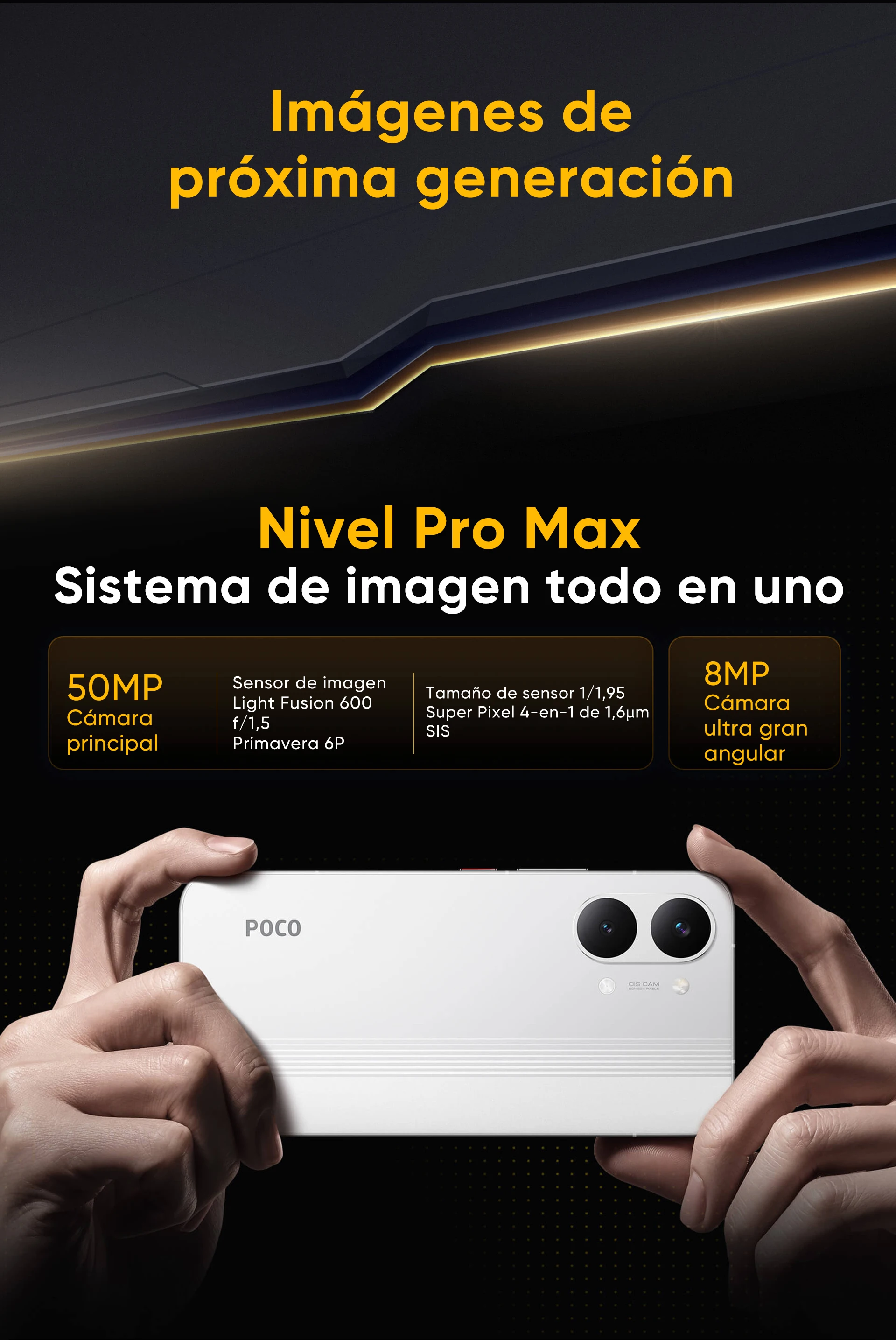 Smartphone POCO X8 Pro Max 5G Global Version MediaTek Dimensity 9500s 6.83" 1.5K 120Hz Ultra-bright AMOLED Display 8500mAh NFC