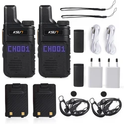 KSUT M6 Handheld PMR446 FRS Walkie Talkie 2pcs Set Radio Station Transmitter For Kids Wireless Device Two Way Radio