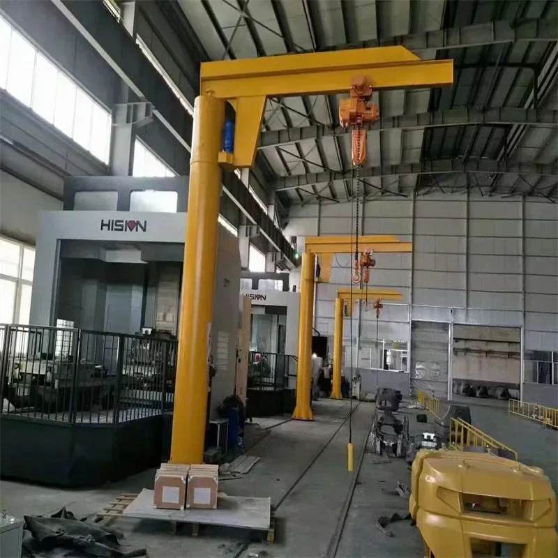 2T small cantilever crane 360 degree electric rotary cantilever crane workshop warehouse BZD cantilever crane