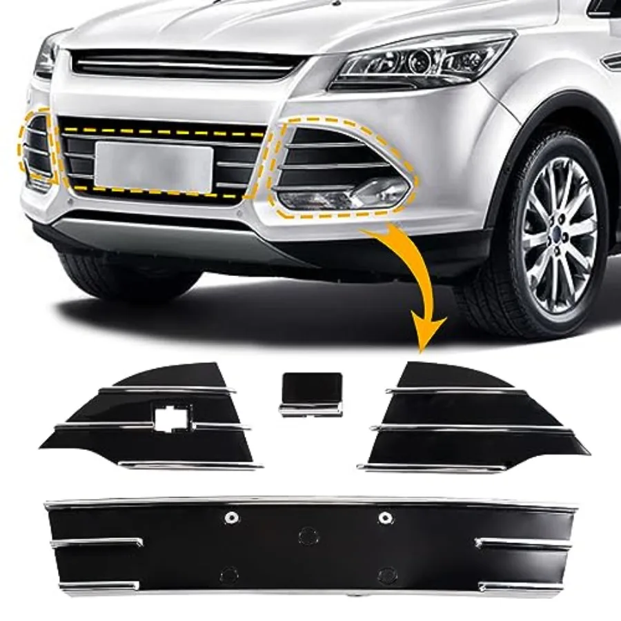 

Fog Light Grill Frame Lamp Shade Under For Ford Escape/Kuga 2013 2014 2015 2016 DV45-17K947-B DV45-17K946-B DV45-17K945-B