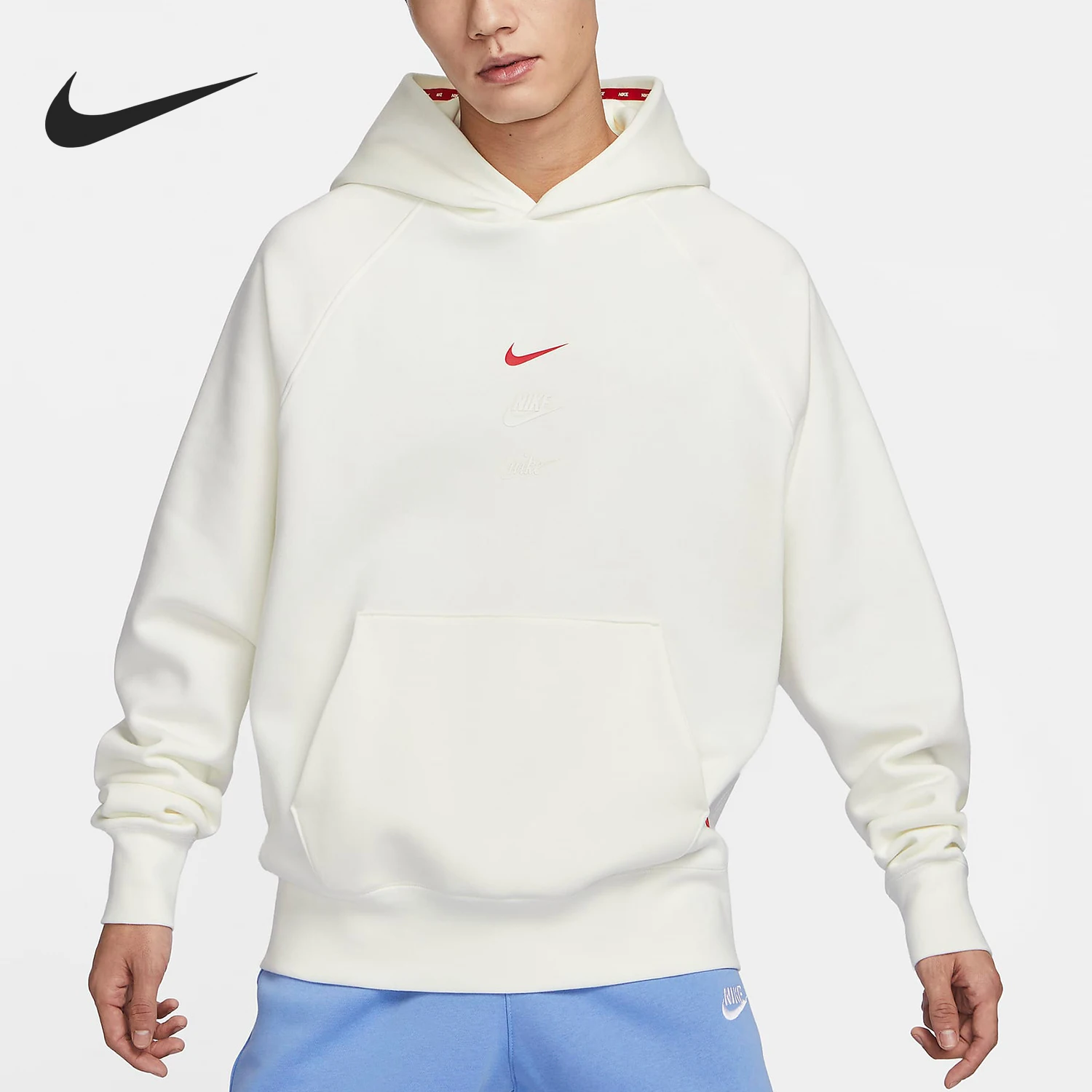 Nike genuine Year of the Dragon Men's Fleece-Lined Hooded Sweatshirt FZ6373-133