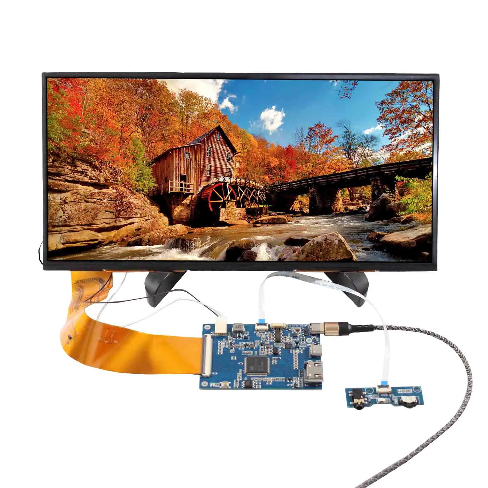 11.6inch 1728x828 IPS Wide Display  Capacitive Touch LCD Screen VS116T-001T With H/D USB C LCD Controller Board