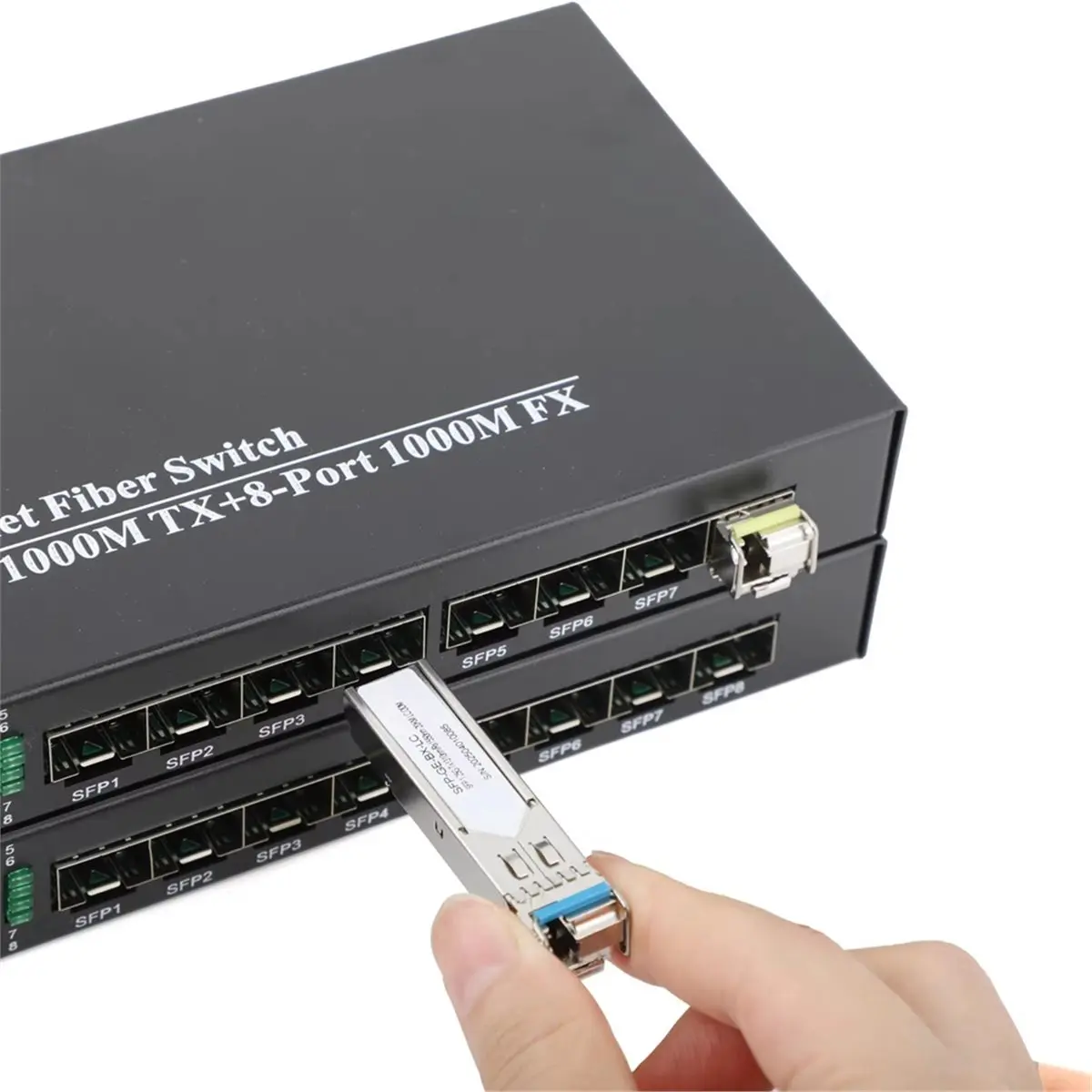 1Pair 20KM Gigabit Fiber Module 1000M LC 1.25G Single Mode A+B Fiber Module for Ethernet Switch