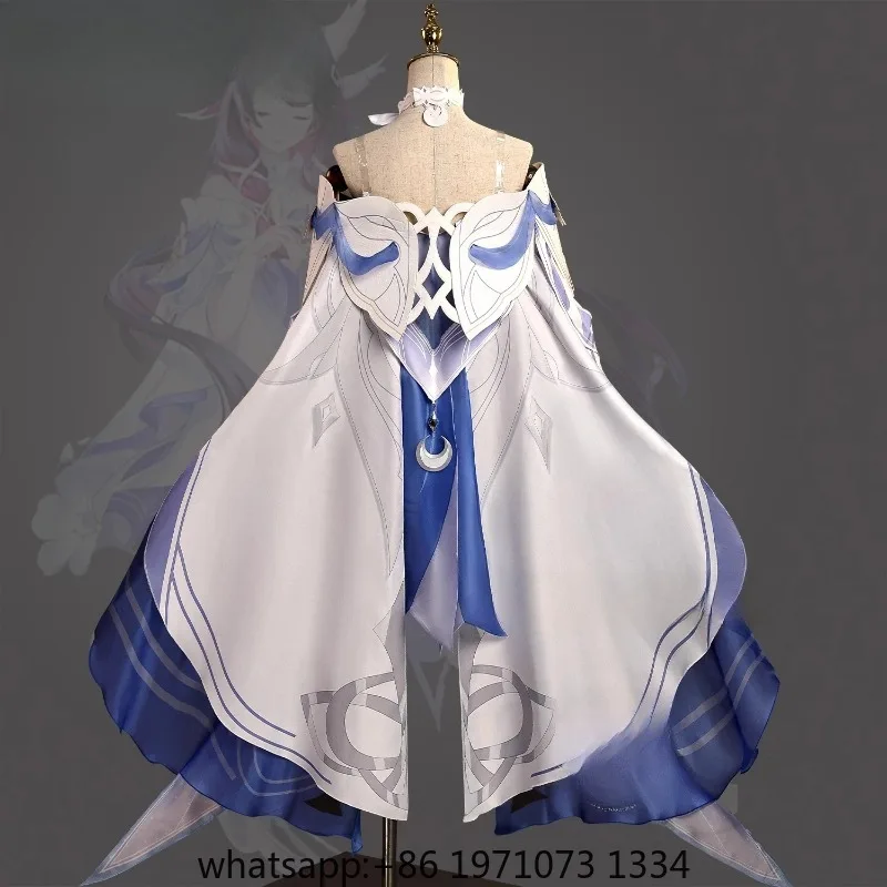 Game GenshinImpact Damselette Columbina Cosplay Costume Outfits Halloween Carnival Party Role Play Uniform Wig for Women