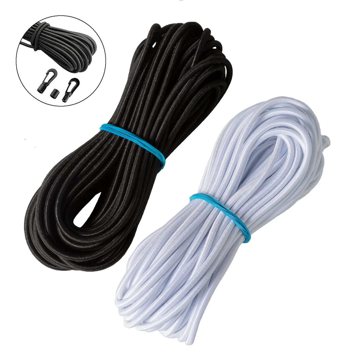 2-5M Strong Elastic Rope Black White High-Quality Elastic Rubber Rope Sewing Craft for DIY Garment Sewing Accessories 3/4/5/6MM