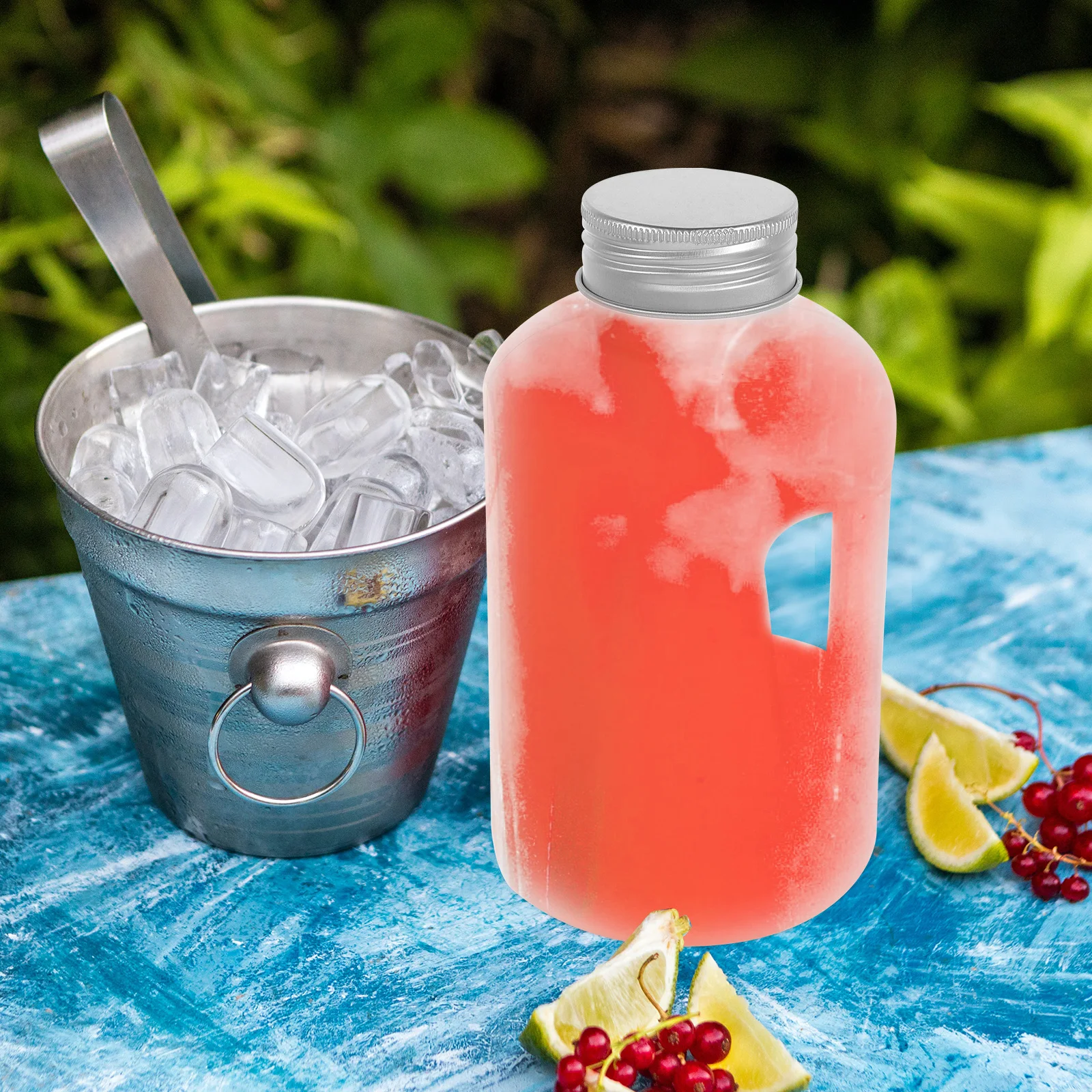

3pcs 750Ml Pp Juice Bottle Clear Reusable Smoothie Container For Restaurant Gym Meal Prep Water Jug For Fridge