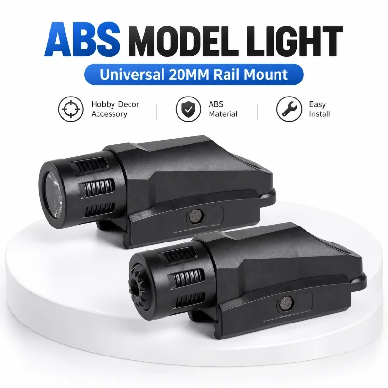 Compact ABS Hobby Model Light Beam Indicator Accessory Fits Standard 20mm Guide Rail