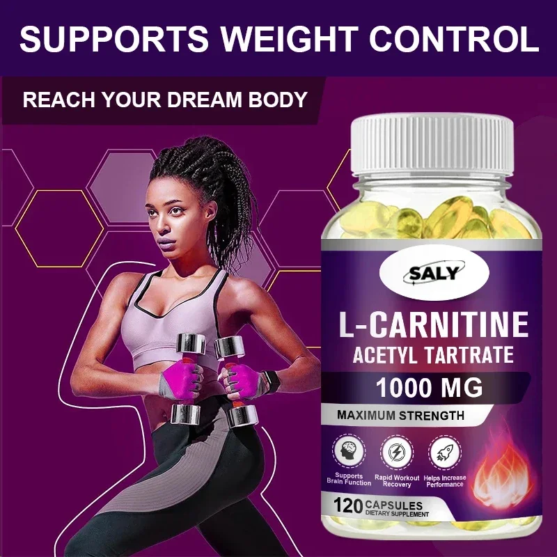 Acetil L-carnitina 120 Cápsulas Veganas Apoya el Metabolismo Energético Acetil L-carnitina