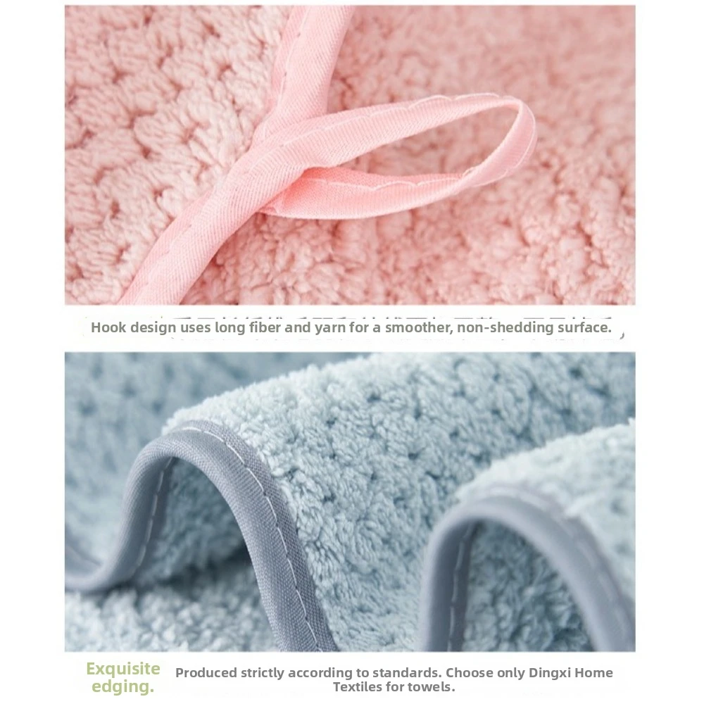 New Coral Fleece Soft Bath Towels Super Absorbent Solid Color Checkered Towel 70x140cm Fast Drying Towel Hotel Supplies