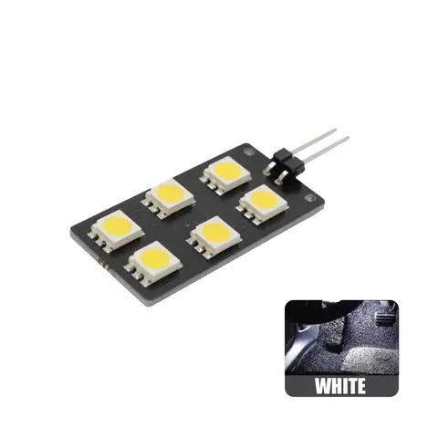 Автомобильный мотоцикл 5050-SMD светодиодный лампы CANBUS безошибочные 6 светодиодный интерьер автомобиля Footwell атмосфера светильник для Audi A4 S4 B8 2008-2015