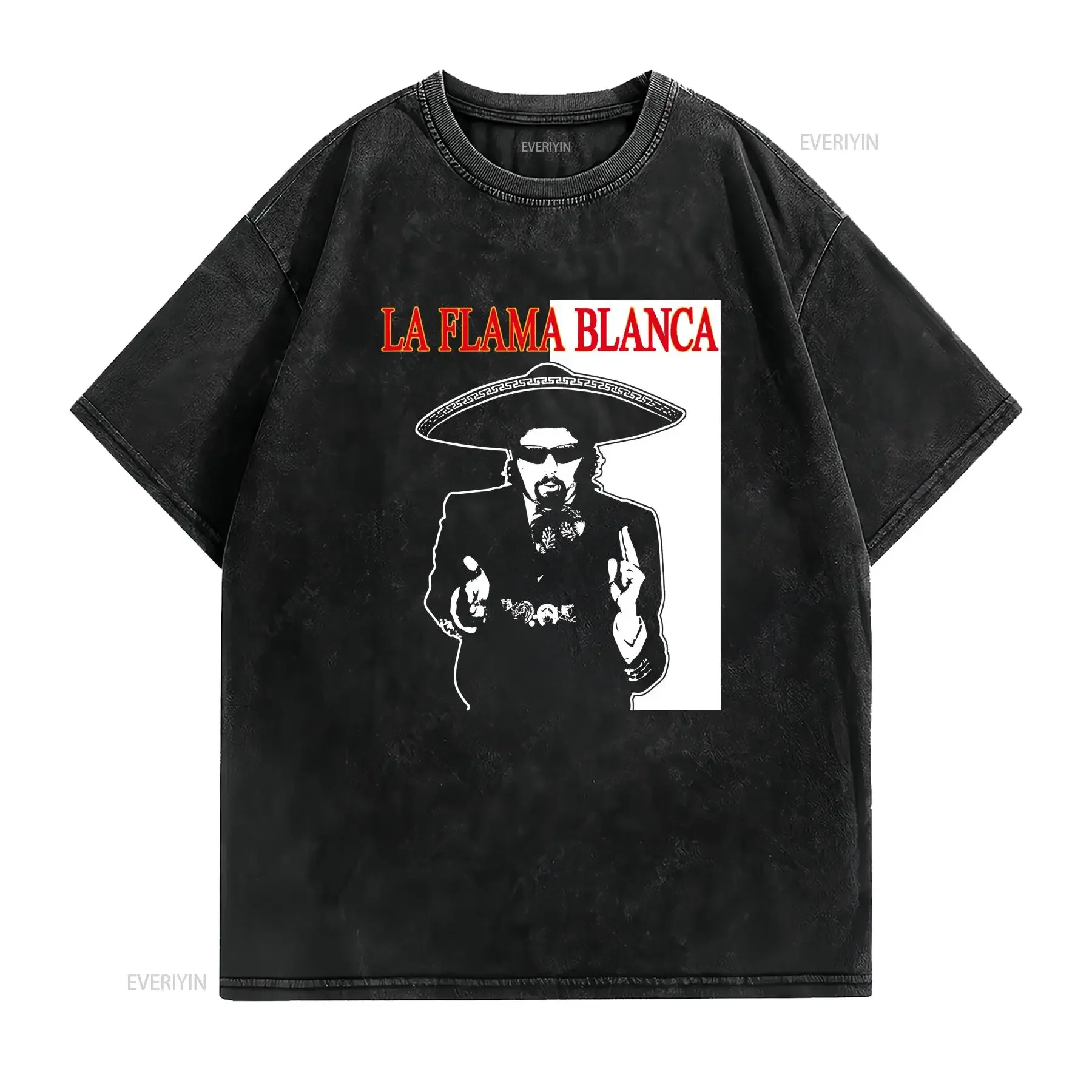 Kenny Powers La Flama Blanca T Shirt vintage Washed Versatile designer clothes Top For Everyday Wear Comfortable streetwear