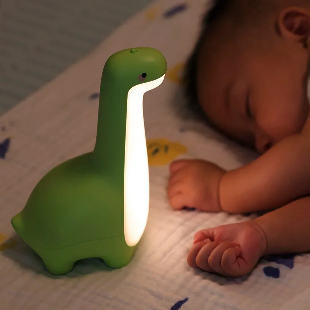 Dinosaur Night Light Cute Children\'s Night Light Eye Protection Bedside Timing Lamp USB Charging Room Decoration Children\'s Gift