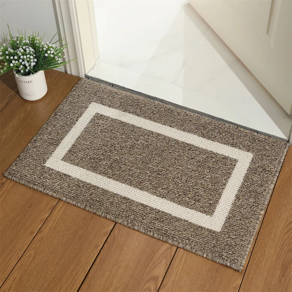 

Olanly Door Mat Dirt Resistant Entrance Foot Mat Outdoor Soft Kitchen Rug Non-Slip Floor Carpet Absorbent House Welcome Doormat