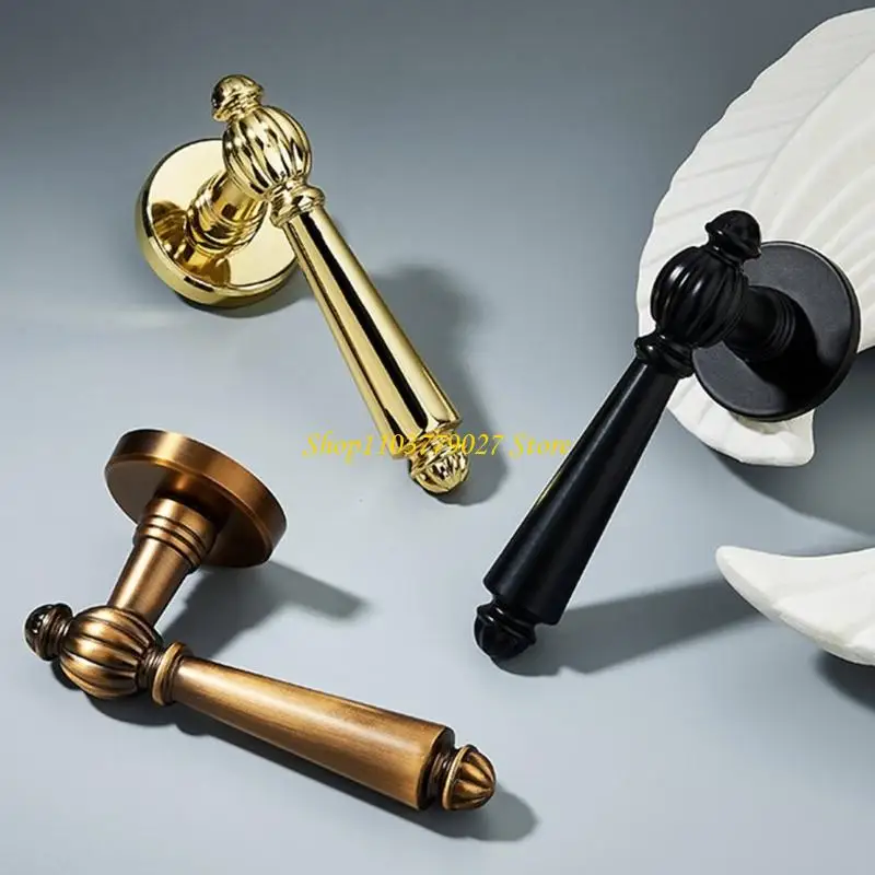 

C4DF Zinc Alloy Door Handle Lock Bedroom Door Lockset Metal Lock for enhances Safety