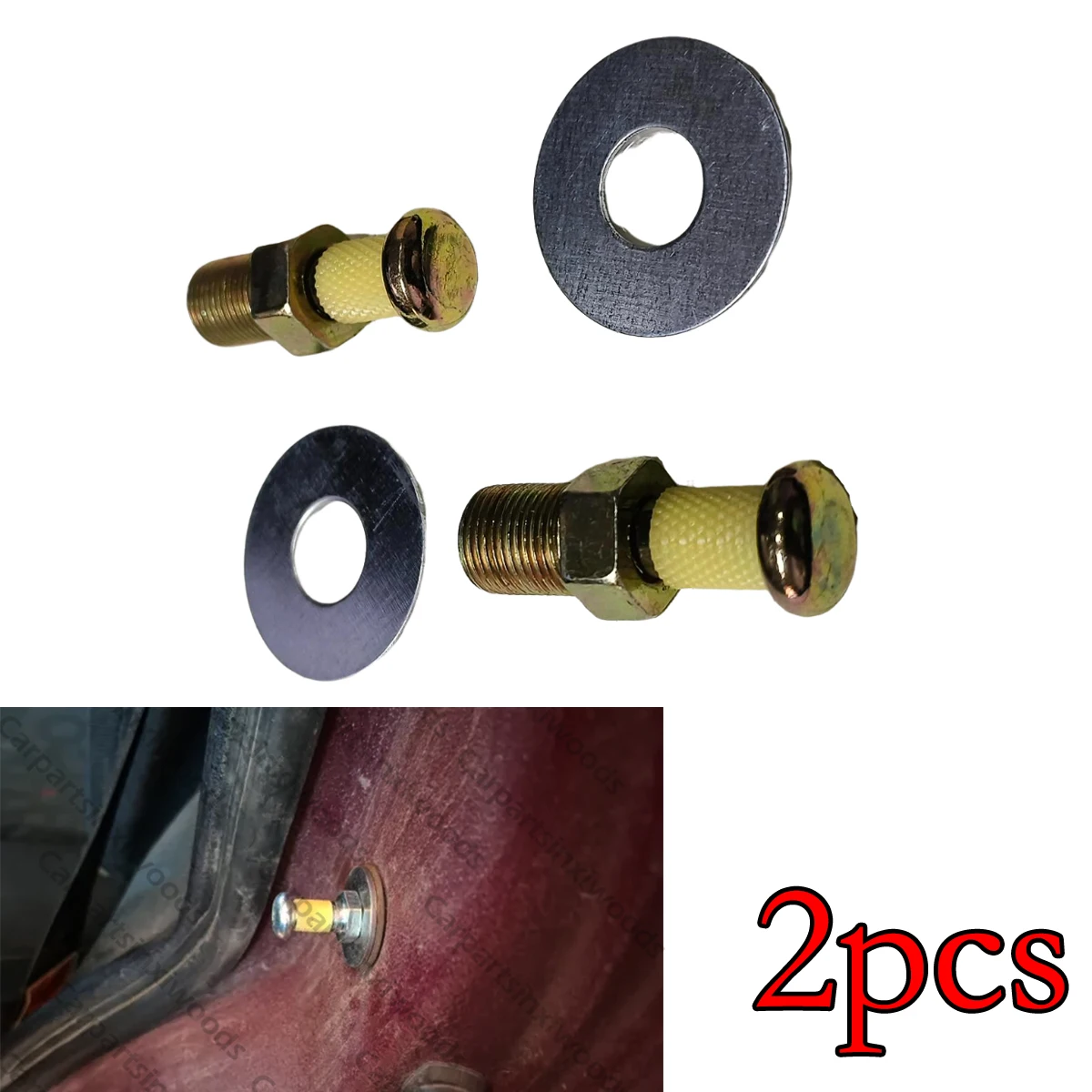 

2X Auto Door Lock Striker Screw Washer Bolt Touch Latch Cotter Pins For VW Golf MK2 1983-1992 Passat B4 B3 Jetta Car accessories