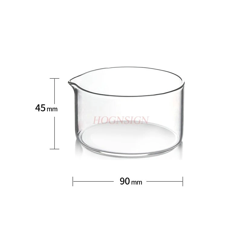 Experimental equipment for high-temperature resistant thick walled flat round glass crystallization dishes with nozzles